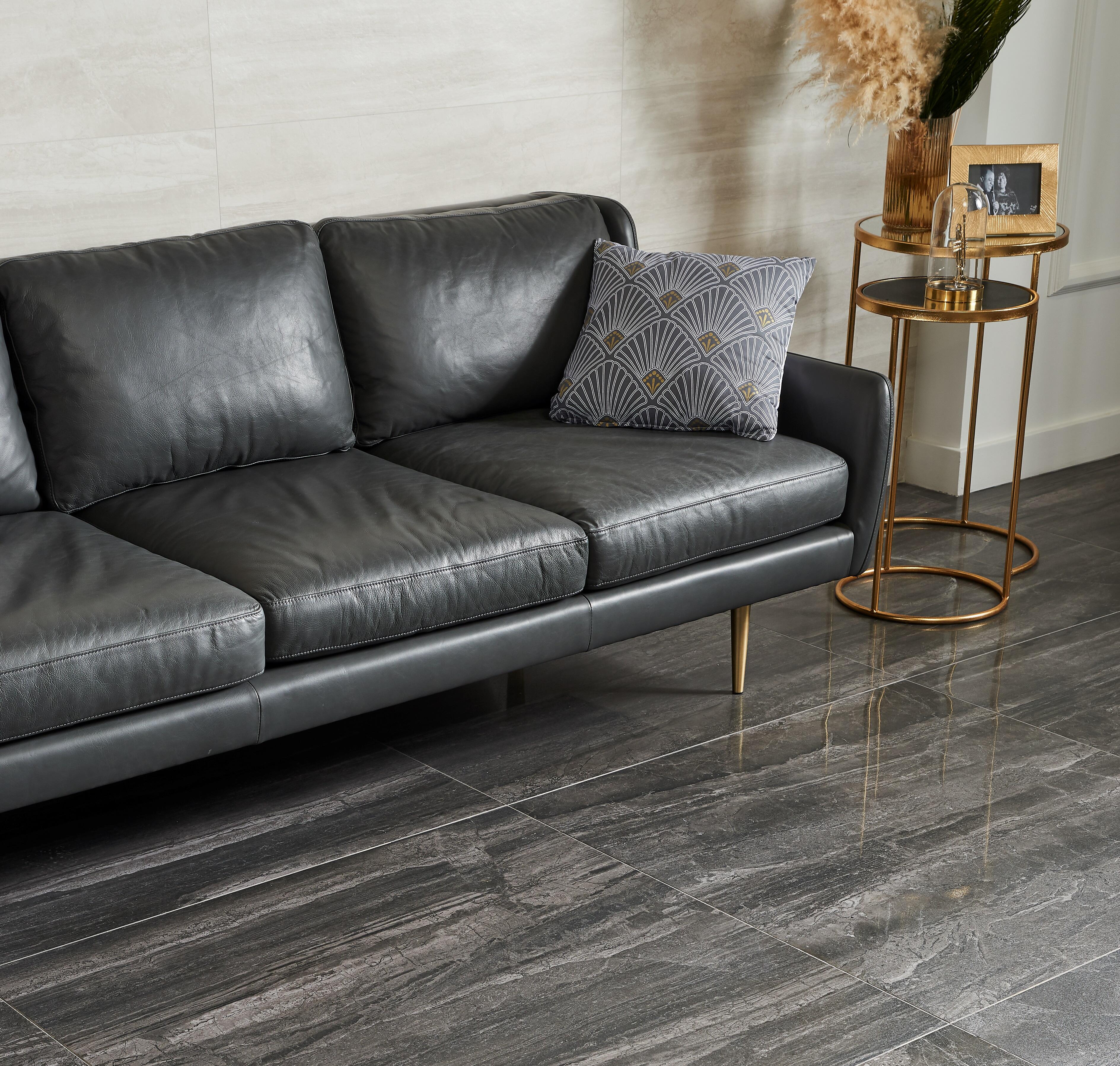 SUELO PORCELÁNICO 45X90CM LUSSO BLACK - 4