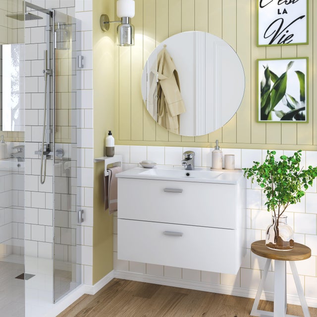 MUEBLE DE BAÑO ECO BLANCO 70X45CM 2 CAJONES