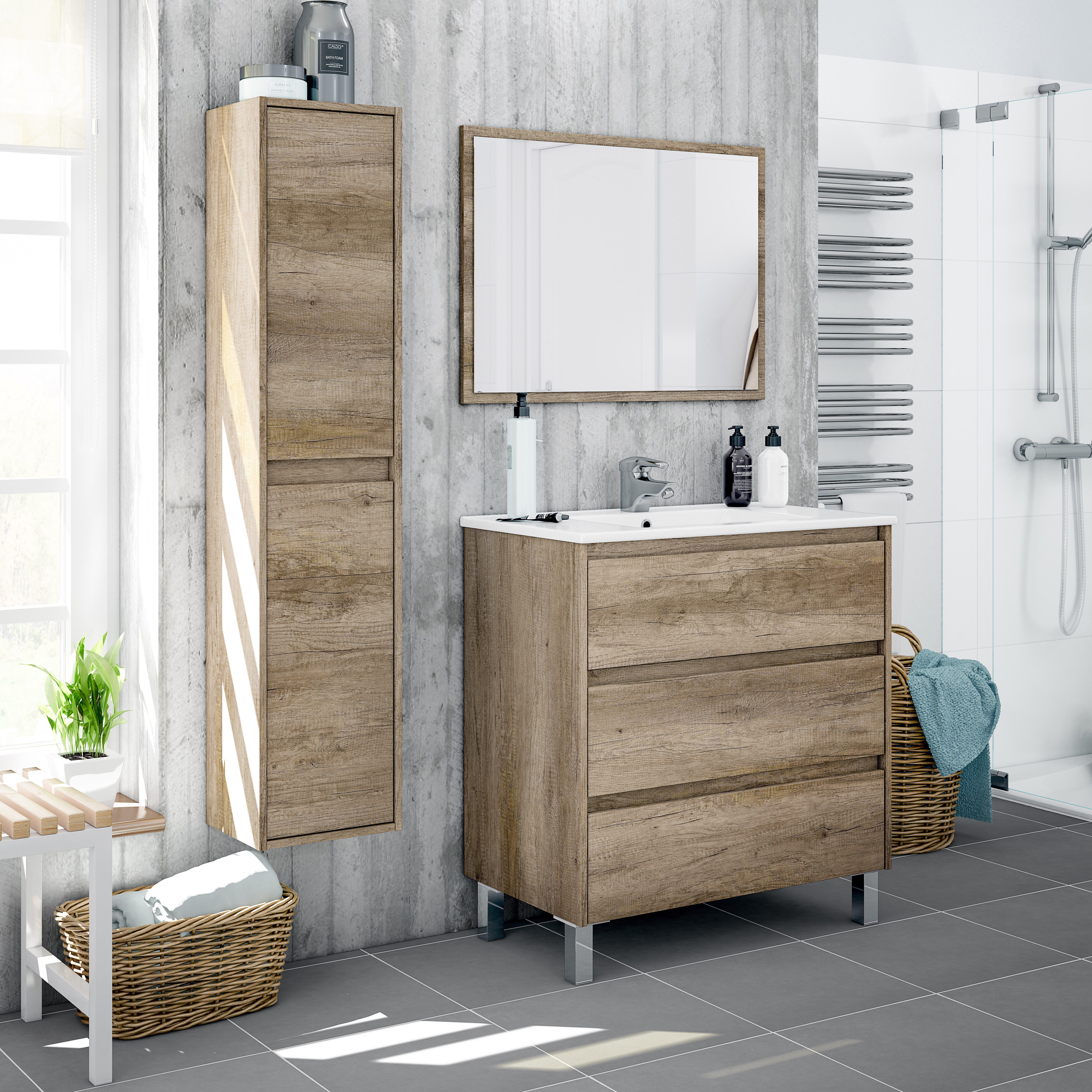 MUEBLE BAÑO DAKOTA 80CM - 2