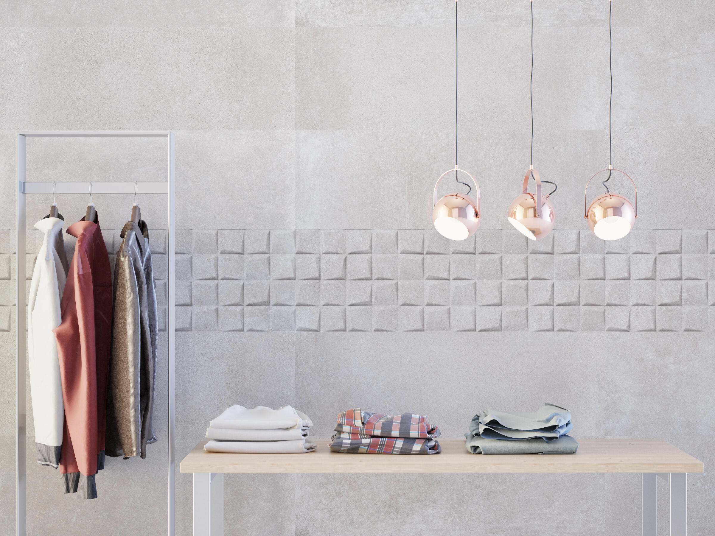 AZULEJO PASTA BLANCA 30 X 90 CM.SANTA CLARA RELIEVE MIX - 2