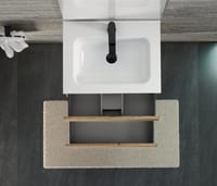 MUEBLE DE BAÑO MAYA ROBLE 60X39CM 2 CAJONES - 5