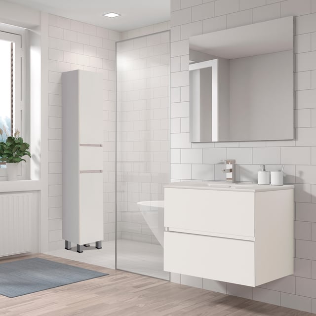 CONJUNTO MUEBLE DE BAÑO CANCUN BLANCO 70X46CM