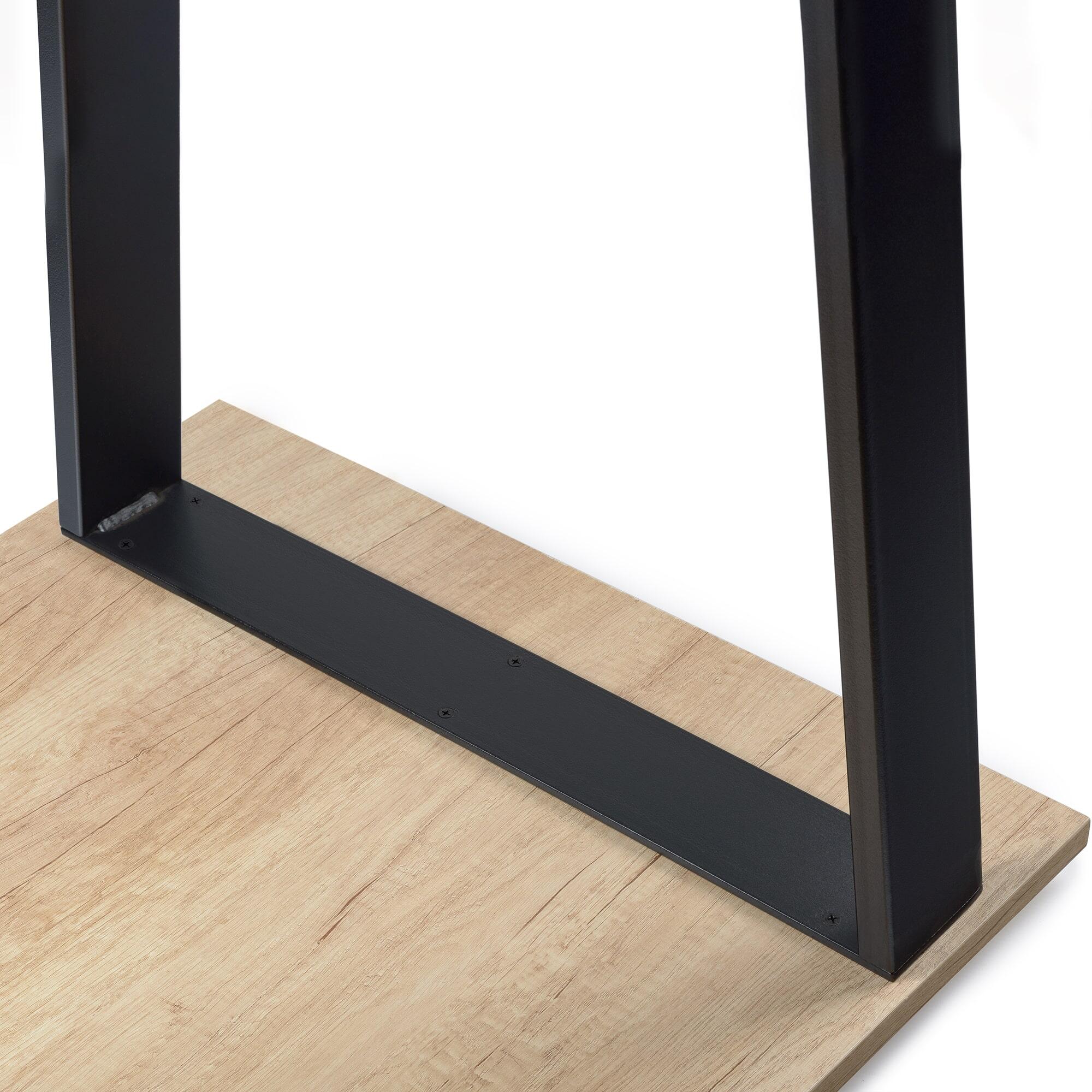 PATA ACERO TRAPECIO INVERTIDO 71.2X78X8CM NEGRO - 5