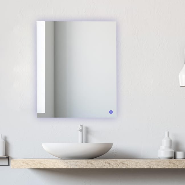 ESPEJO DE BAÑO CON LUZ LED RETRO 60X80CM - 1