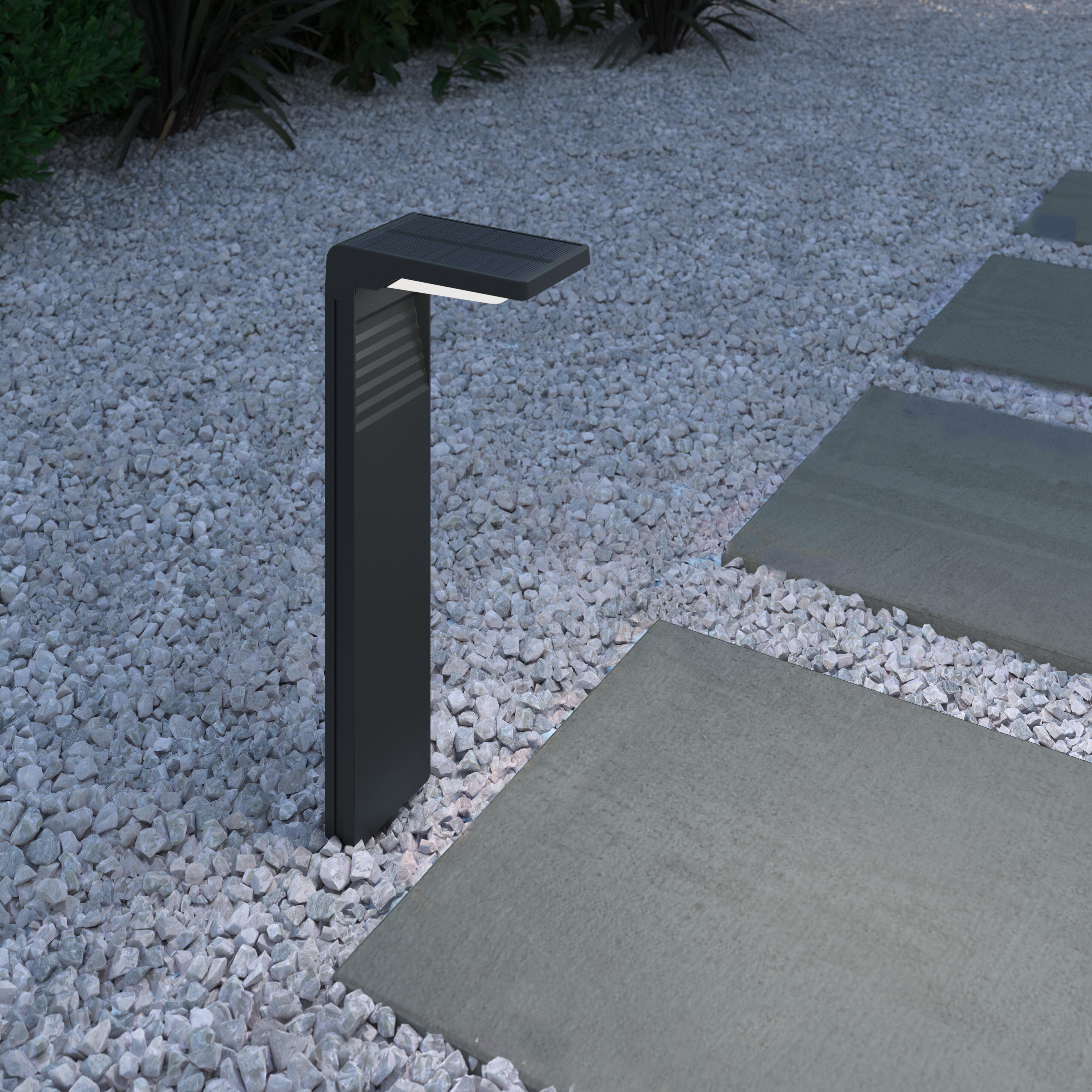 BALIZA SOLAR JARDÍN 210LM CON DETECTOR MOVIMIENTO CCT IP54 - 4