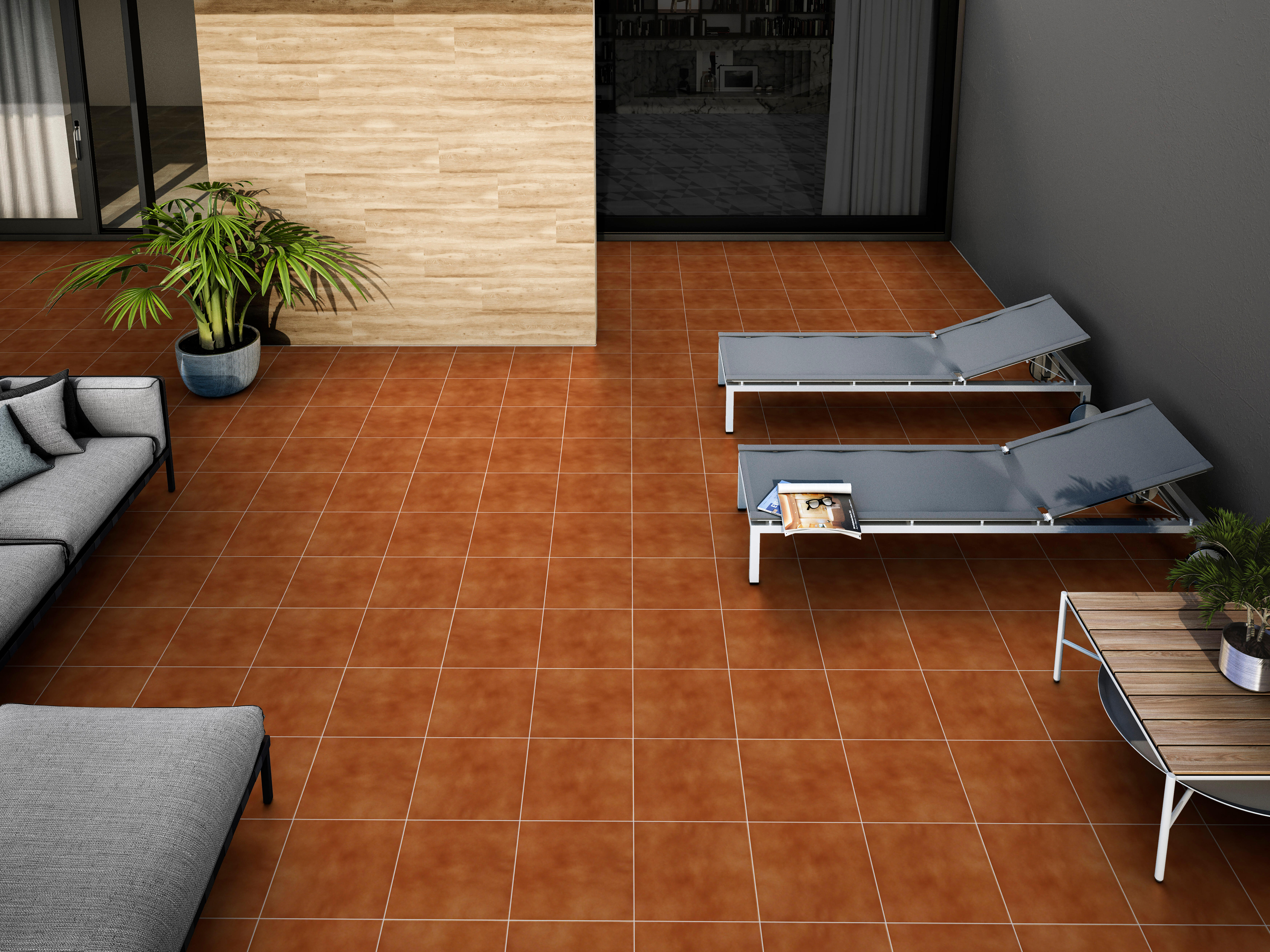 PAVIMENTO GRES ESPESORADO 34X34 CM. VALENCIA TOSTADO - 5