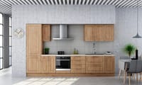 PUERTA PARA MUEBLE DE COCINA OVIEDO MADERA ROBLE OSCURO MATE MDF 13X60CM - 2
