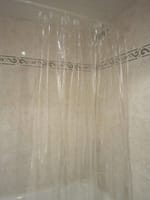 FORRO DE CORTINA  DE BAÑO PVC TRANSPARENTE - 2
