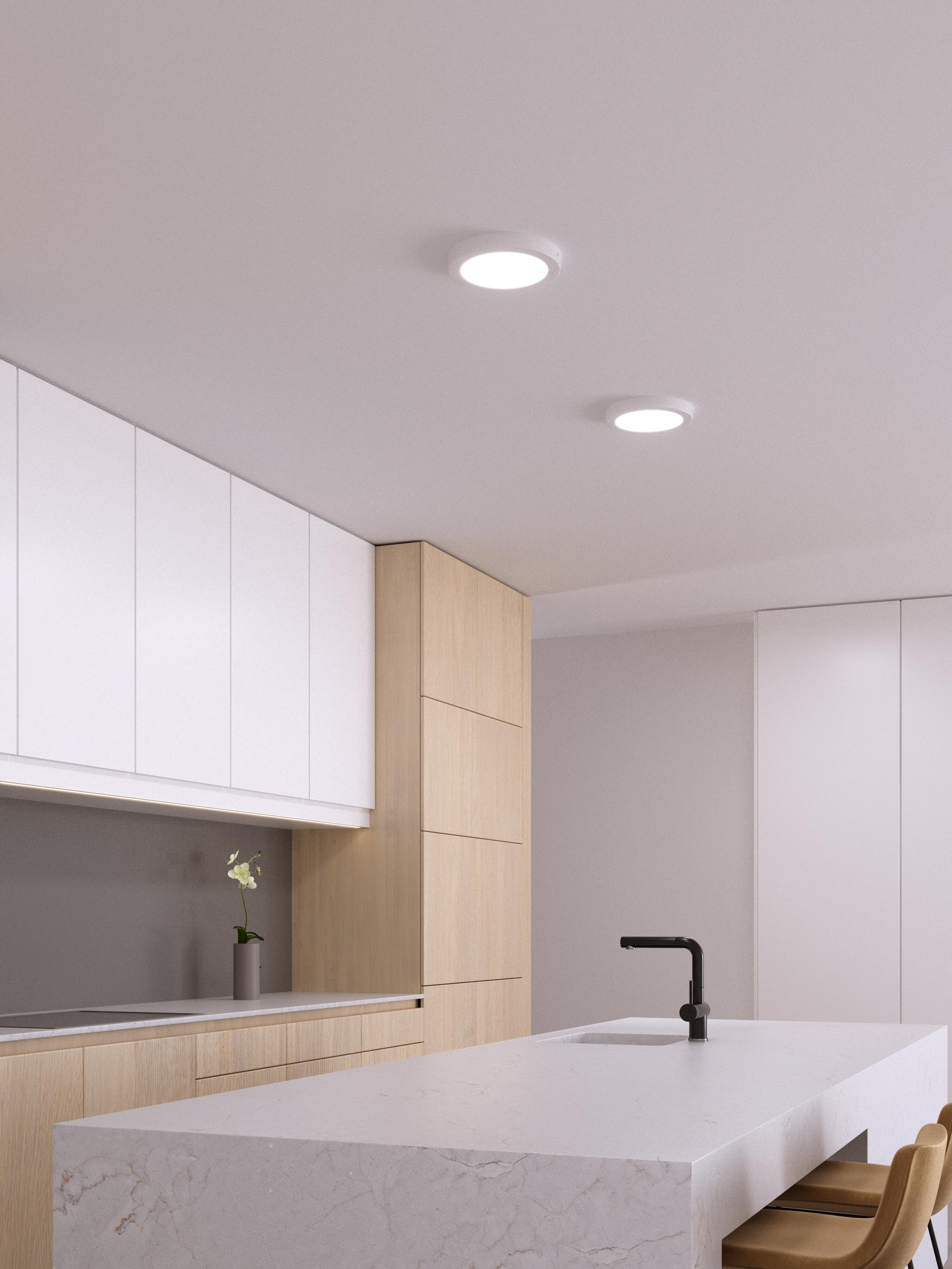 DOWNLIGHT SUPERFICIE CIRCULAR BLANCO 24W CCT - 3