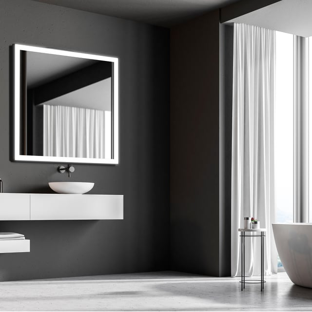 ESPEJO DE BAÑO CON LUZ LED ETNA 80X80CM
