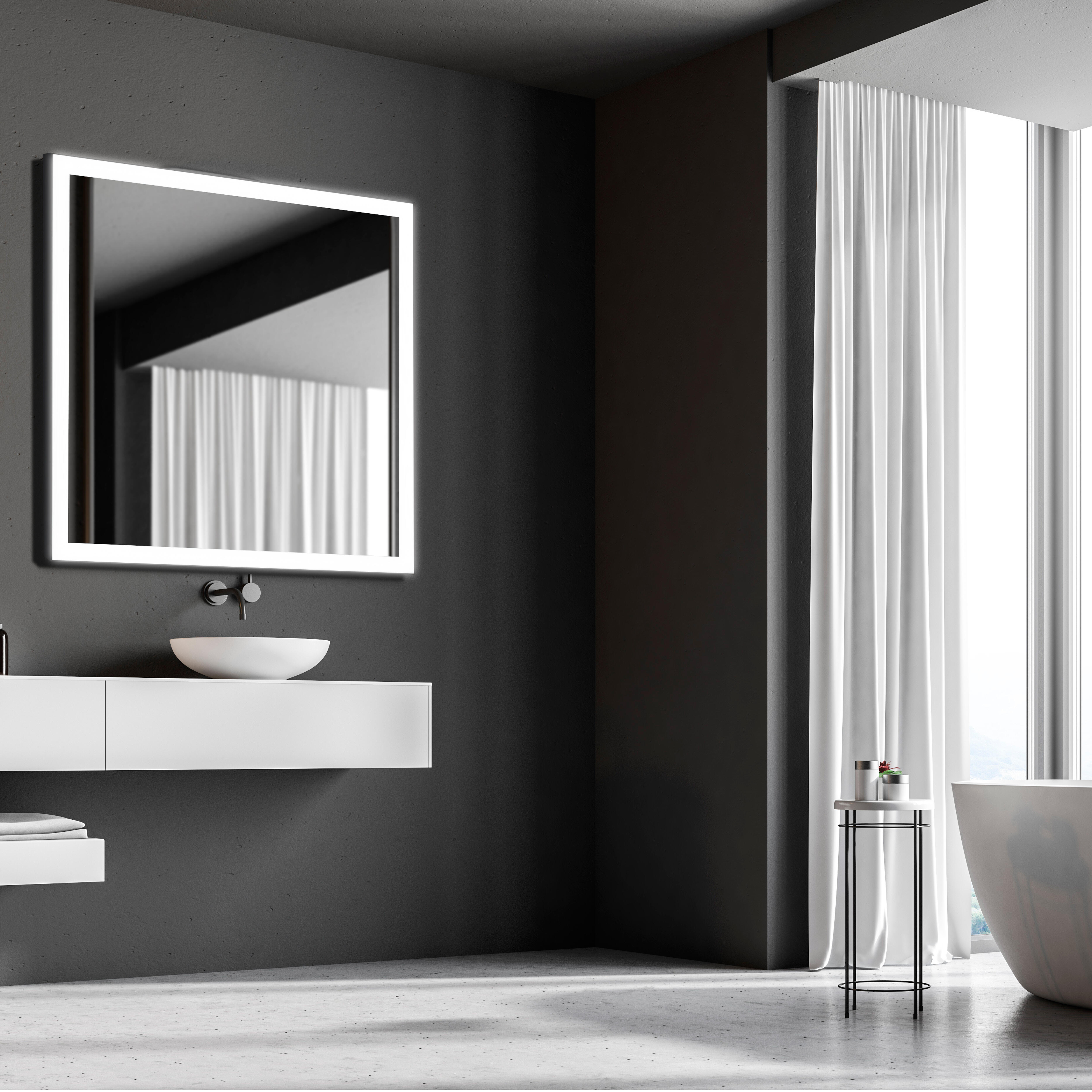 ESPEJO DE BAÑO LED RETROILUMINADO ETNA 140 X 80 CM - 2