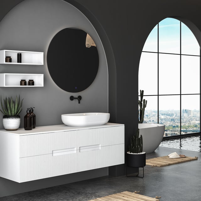 ESPEJO DE BAÑO CON LUZ LED ROUND Ø60CM