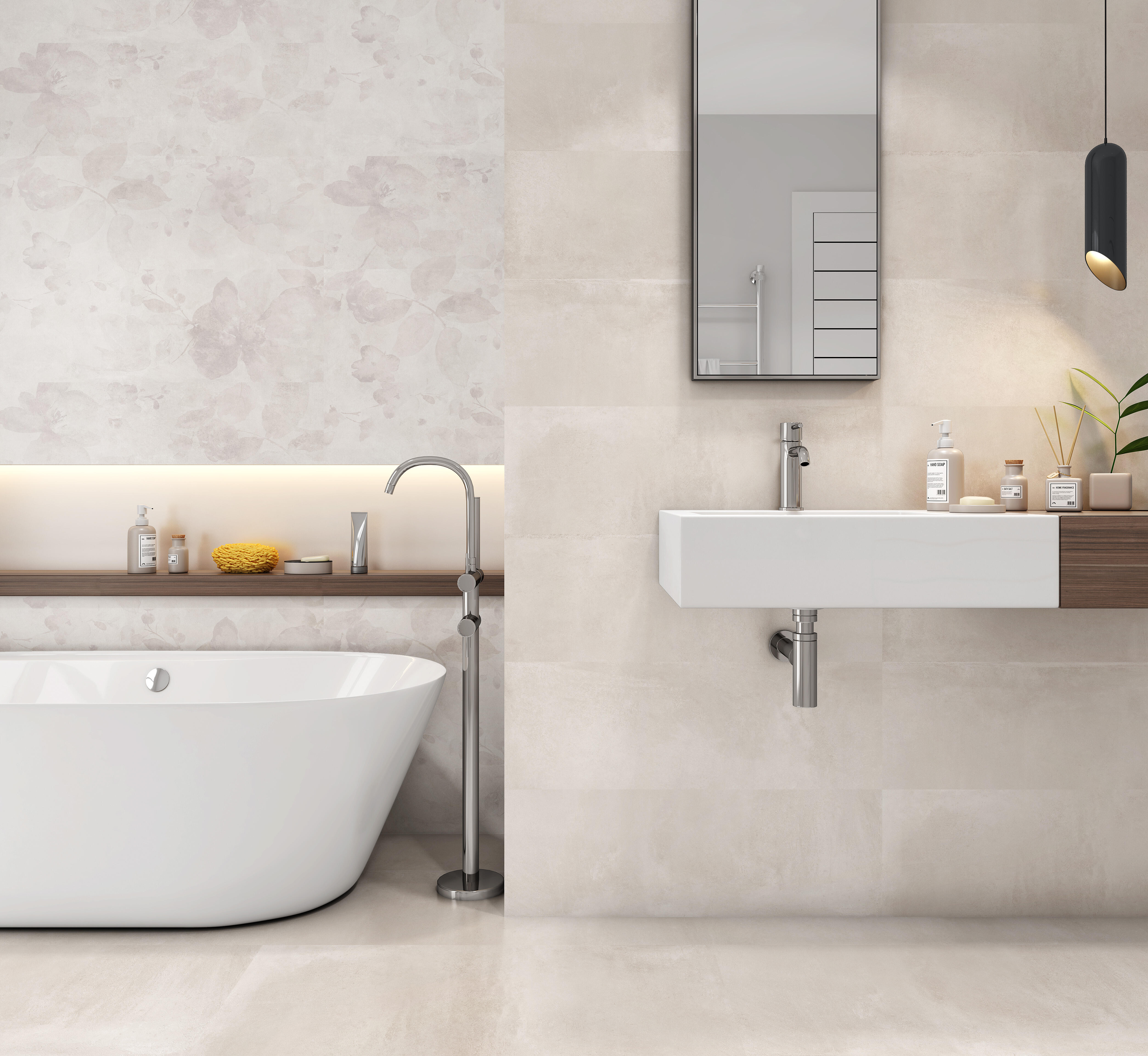 AZULEJO PASTA BLANCA 30X90CM OXO FIORE BLANCO - 2