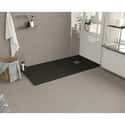PLATO DE DUCHA RESINA RECTANGULAR NEGRO 80X120X3CM - 1