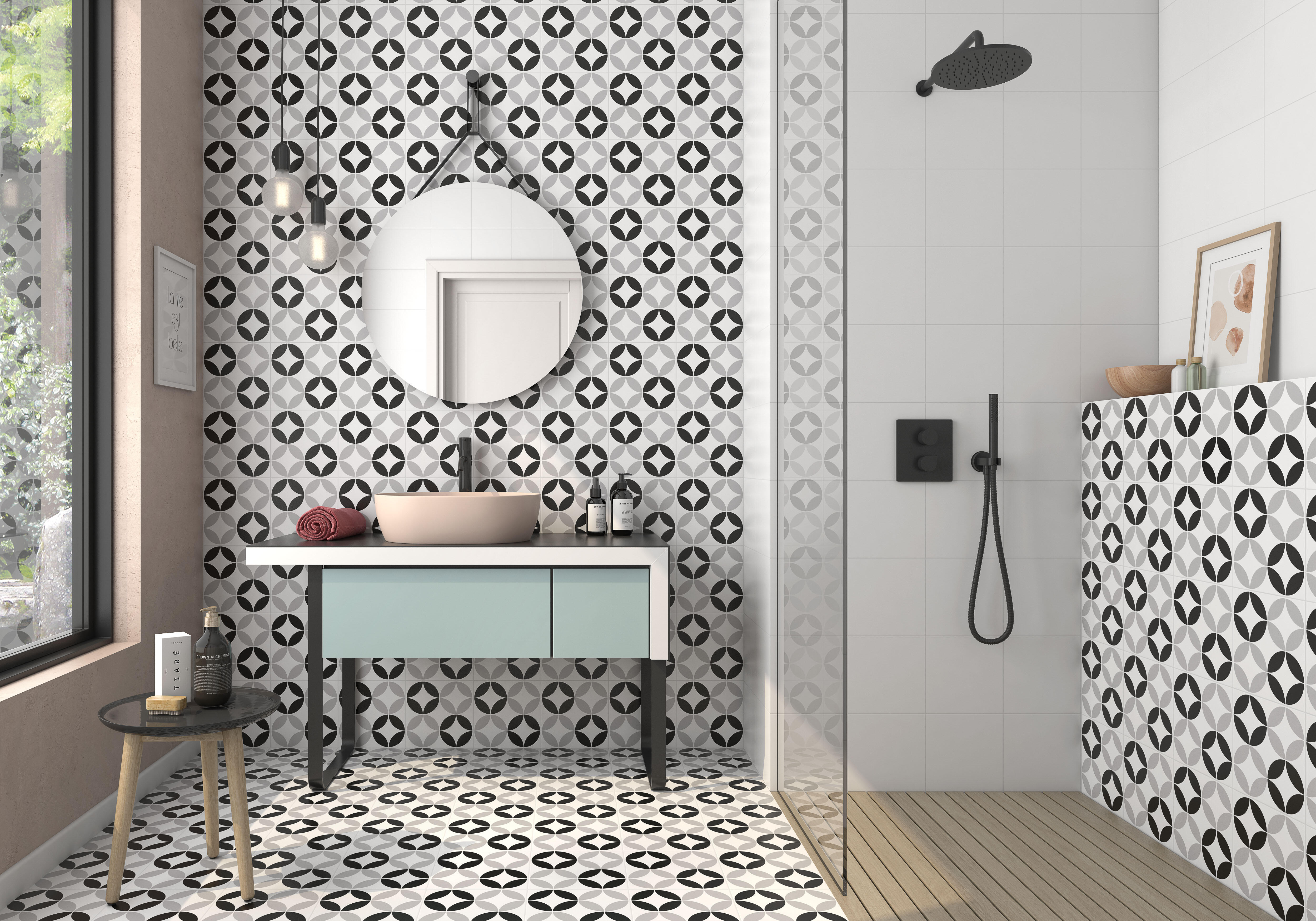 SUELO PORCELÁNICO 45X45CM SEDAN BLACK - 2