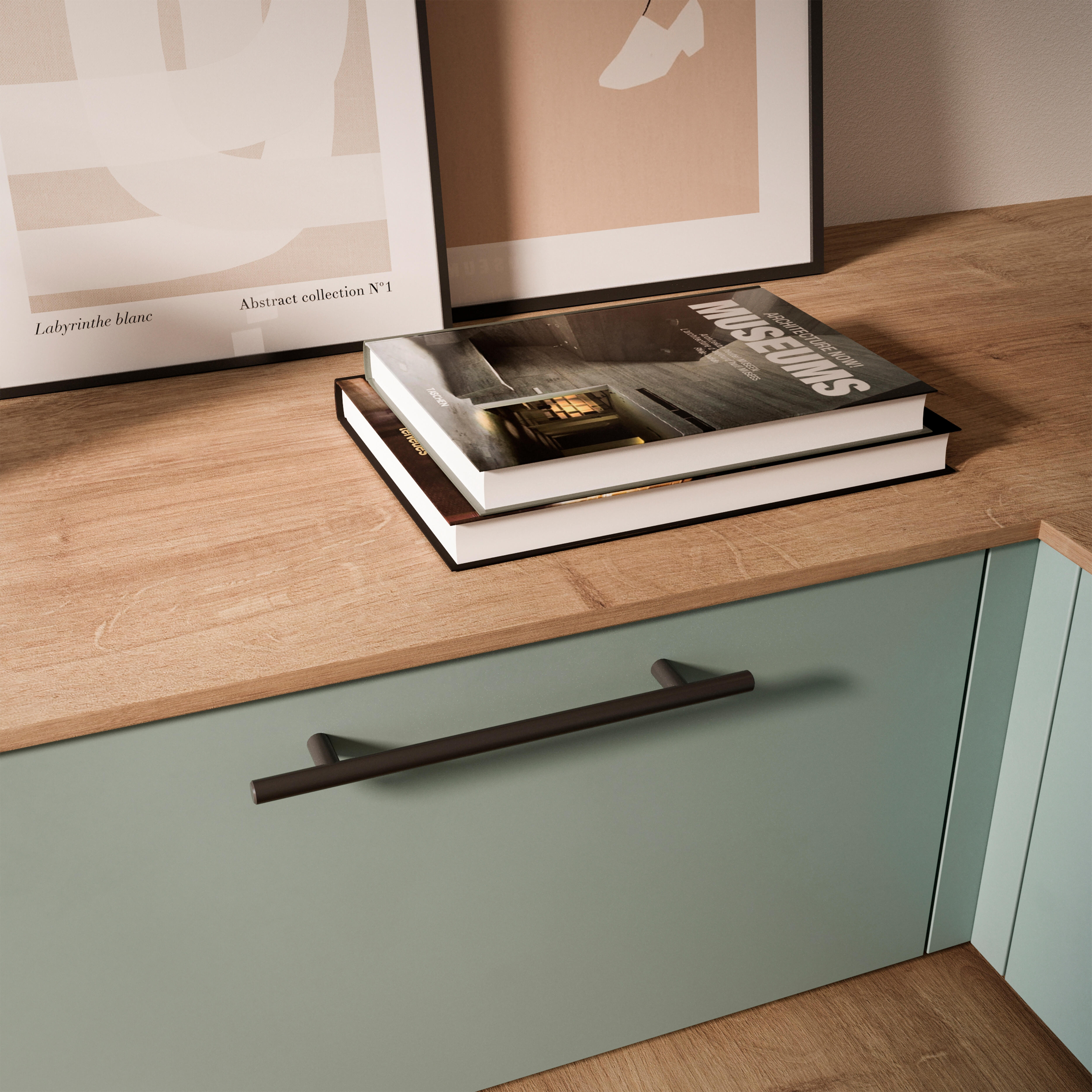 TIRADOR MUEBLE ACERO INOXIDABLE NEGRO 1UD - 4