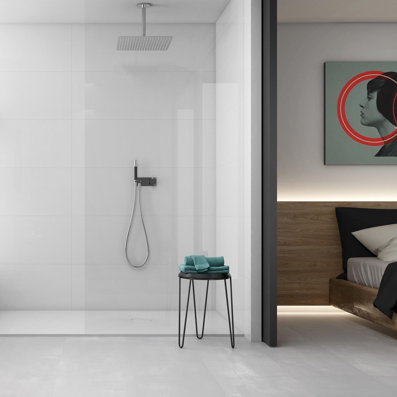 Diapositive Duchas modernas con cerámica protagonista