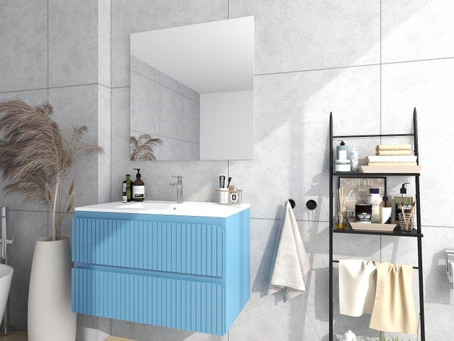 MUEBLE DE BAÑO BLUR AZUL 80X45CM