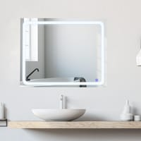 ESPEJO DE BAÑO CON LUZ LED MARC 100X80CM - 1