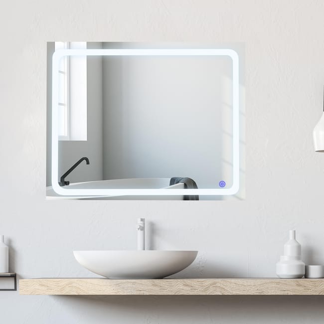 ESPEJO DE BAÑO CON LUZ LED MARC 100X80CM - 1