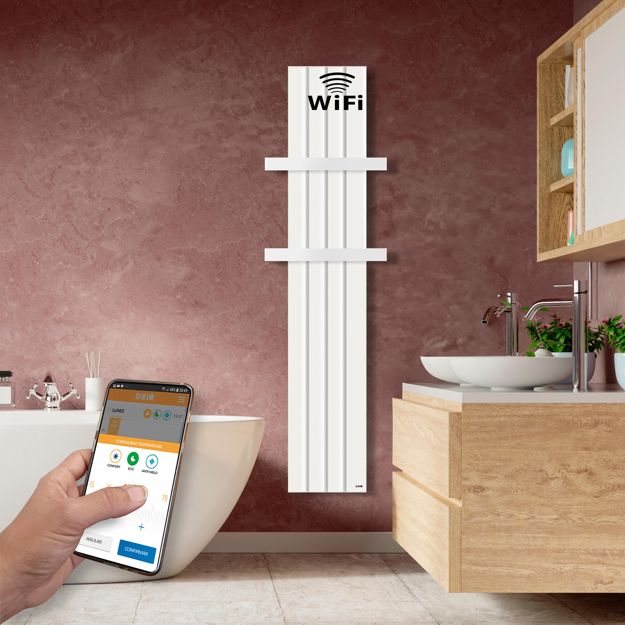 COLGADORES PARA EMISOR VERTICAL BLANCO - 2