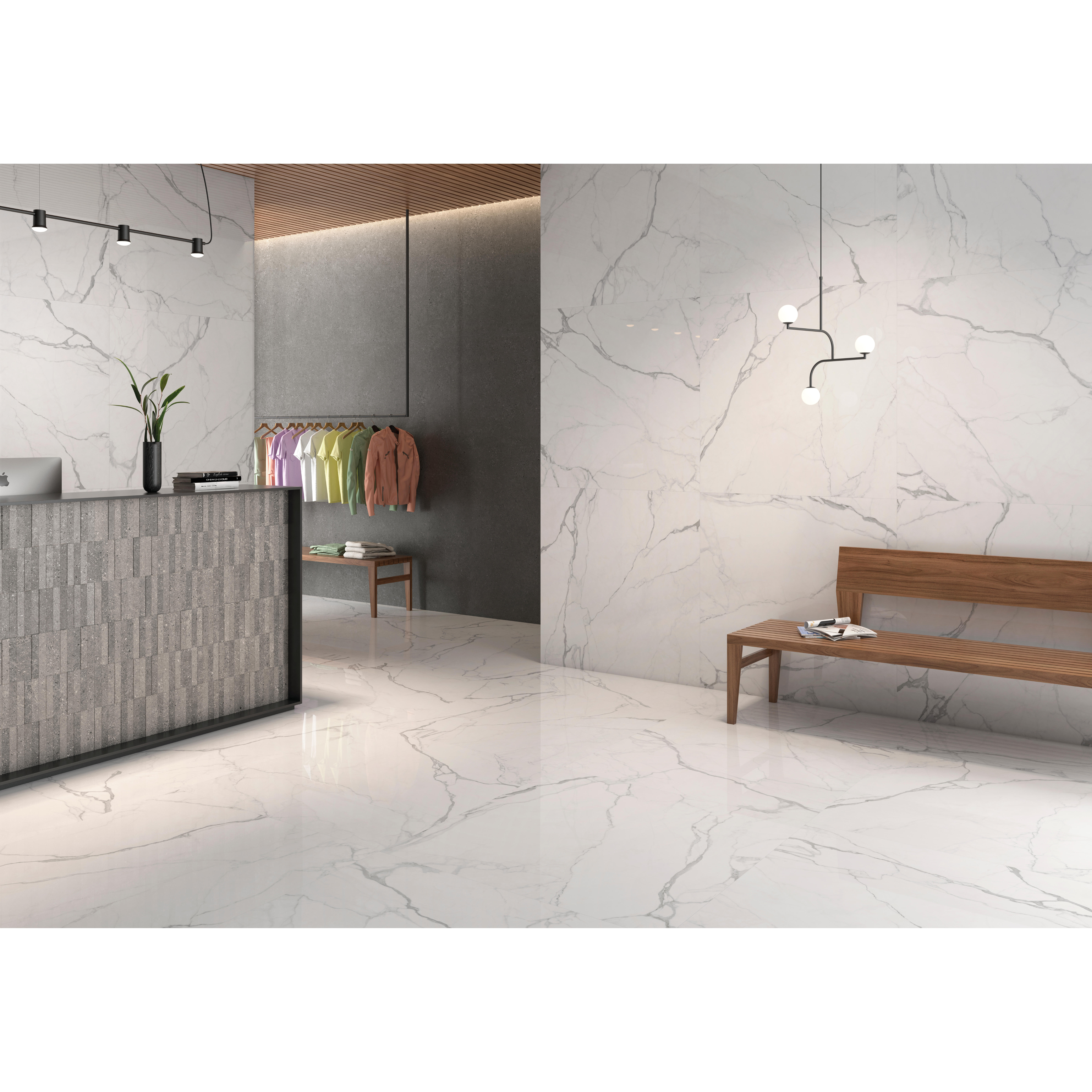 SUELO PORCELÁNICO 60X120CM LIBERTY BLANCO - 2