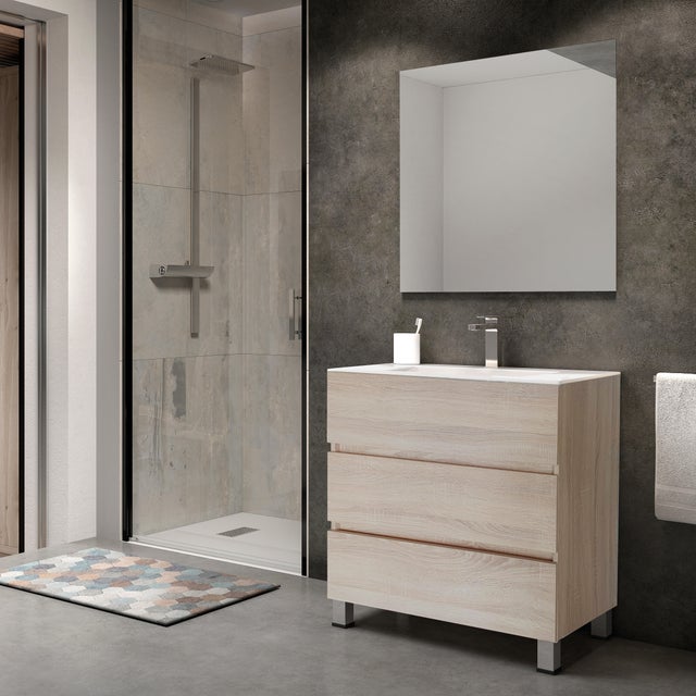 CONJUNTO MUEBLE DE BAÑO CENTRUM CAMBRIAN 80,5X45CM