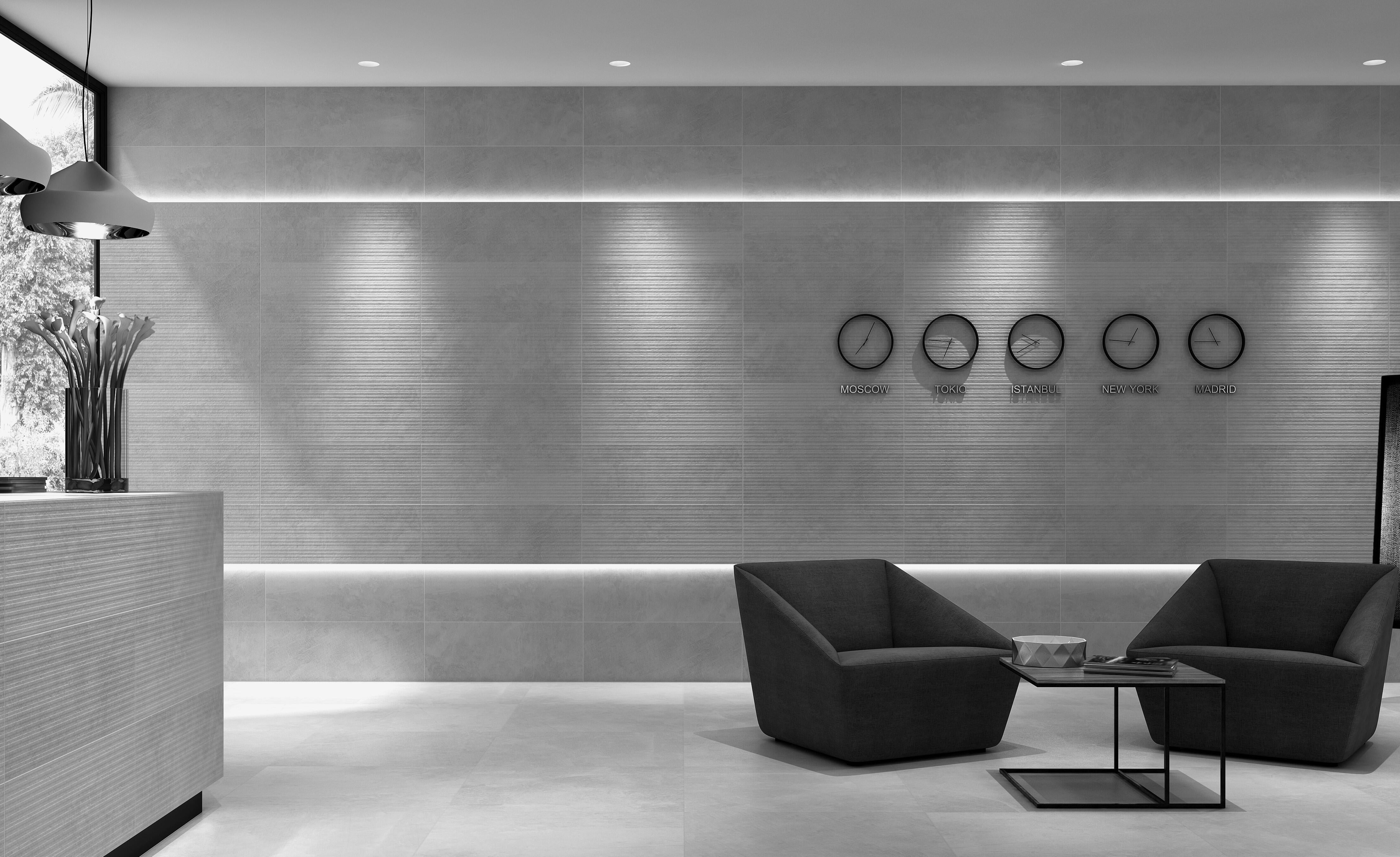 AZULEJO PASTA BLANCA 30 X 90CM FUEL DECOR GRIS - 2