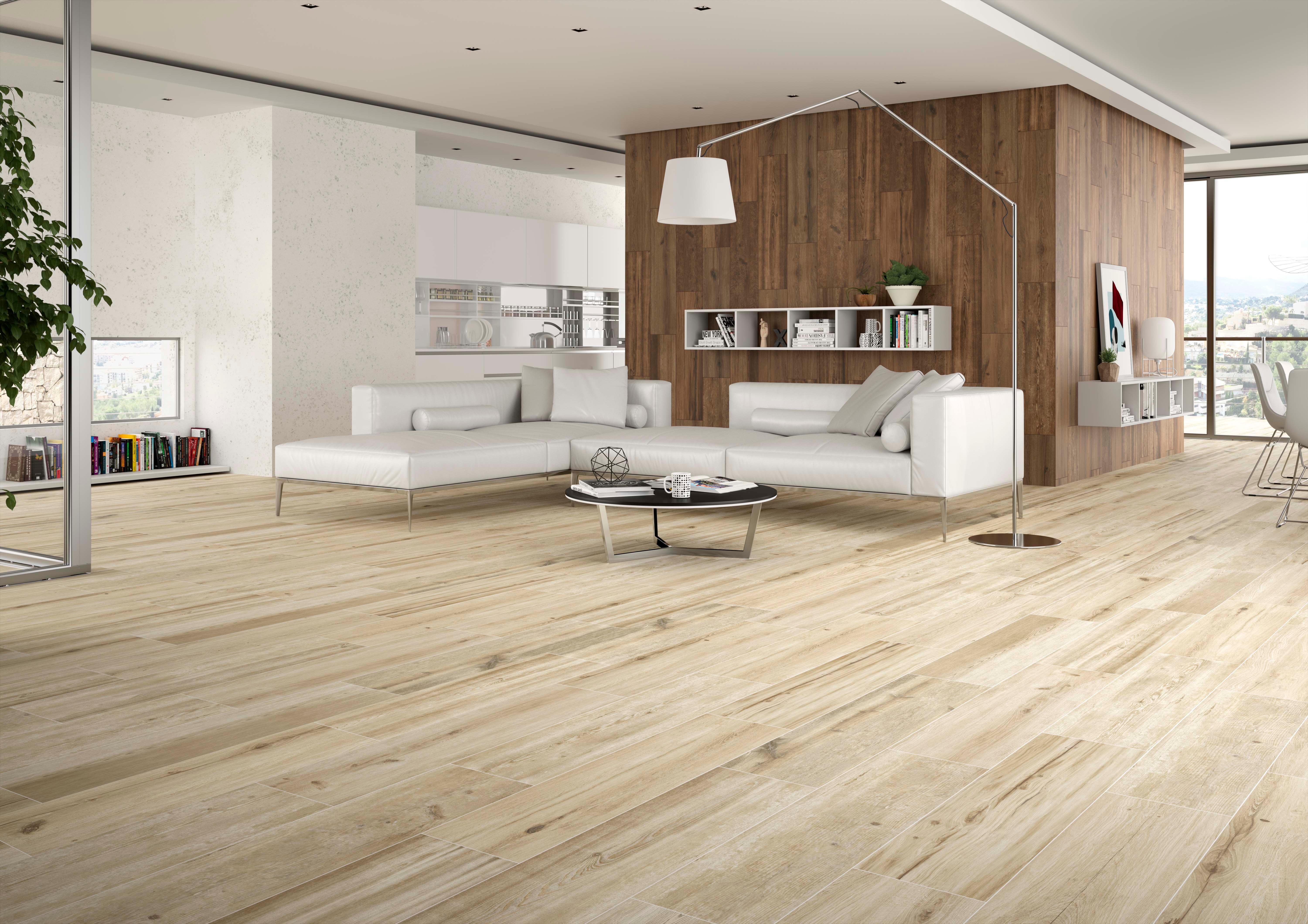 SUELO PORCELÁNICO 23X120CM EVENWOOD MIEL - 4