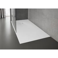 PLATO DE DUCHA RESINA RECTANGULAR ROCA BLANCO 80X120X2,8CM - 1