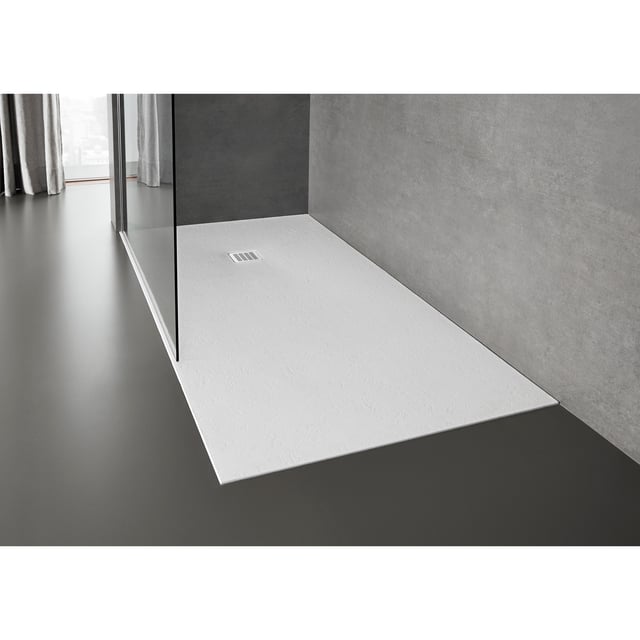 PLATO DE DUCHA DE RESINA ROCA 80X160CM BLANCO