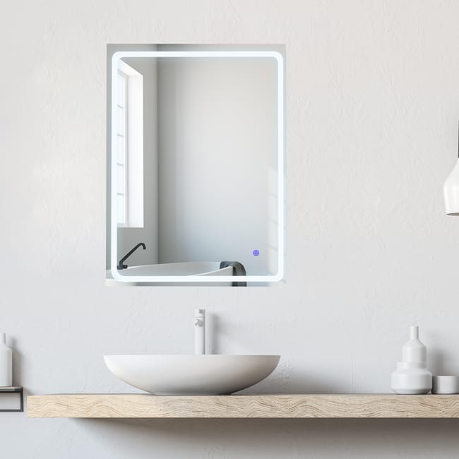 ESPEJO DE BAÑO CON LUZ LED MARC 60X80CM - 1