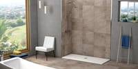 PLATO DE DUCHA RESINA RECTANGULAR BLANCO 70X100X3CM - 2