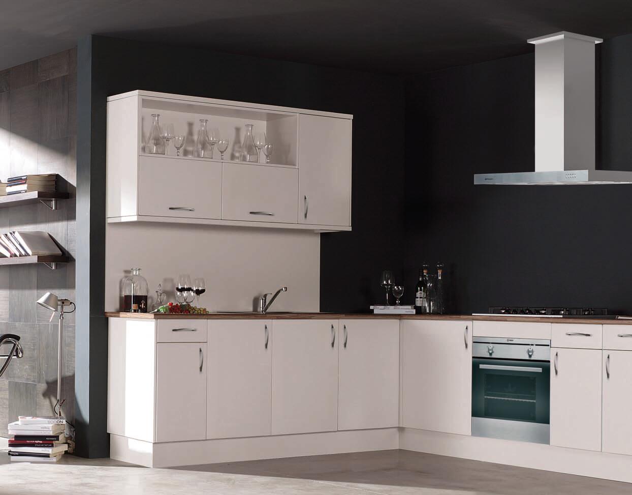 KIT MÓDULO COCINA ALTO SOBRECAMPANA  EXCELLENCE BLANCO 60 CM - 5