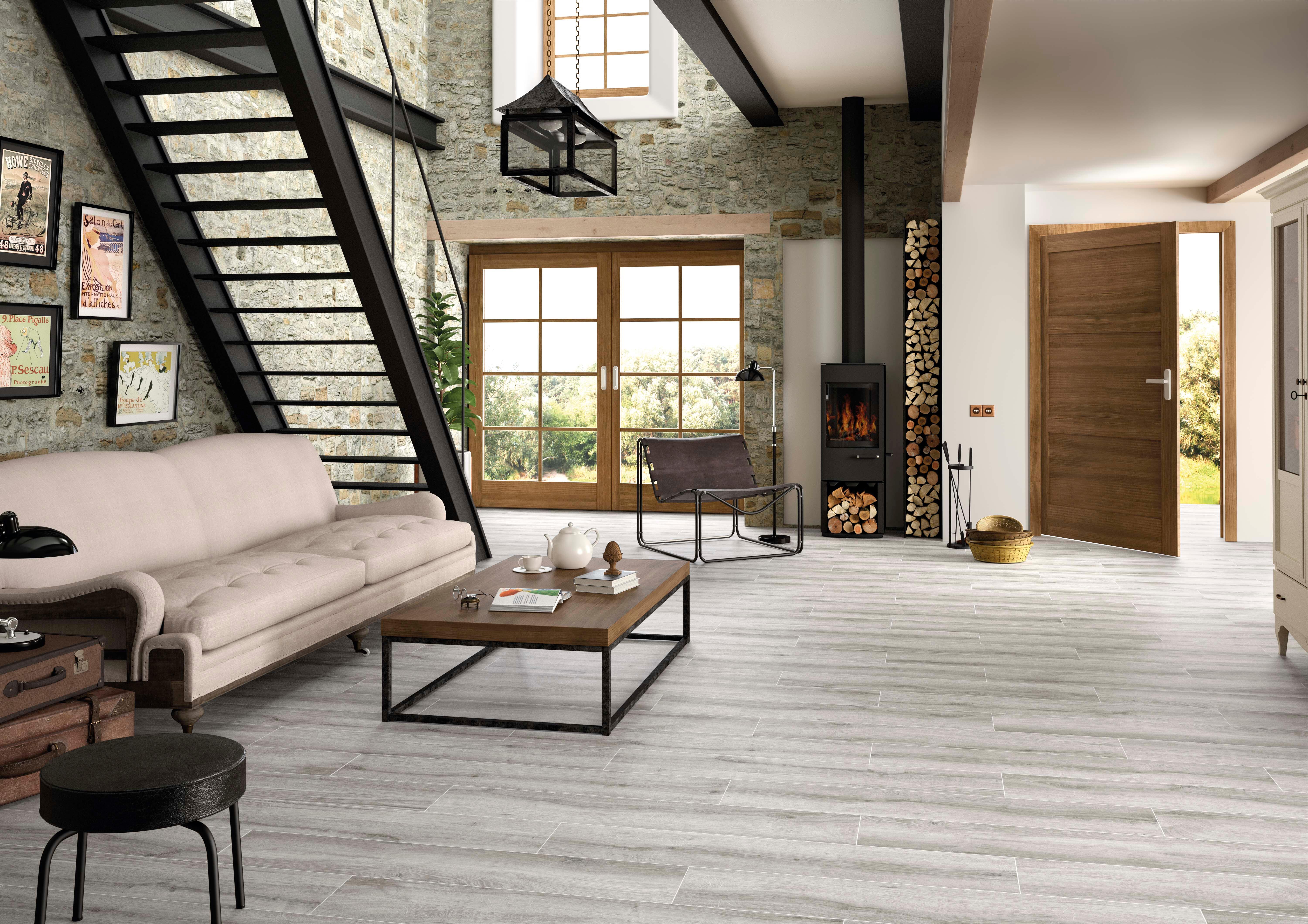 SUELO PORCELÁNICO 23X120CM LIMEWOOD GRAU - 2