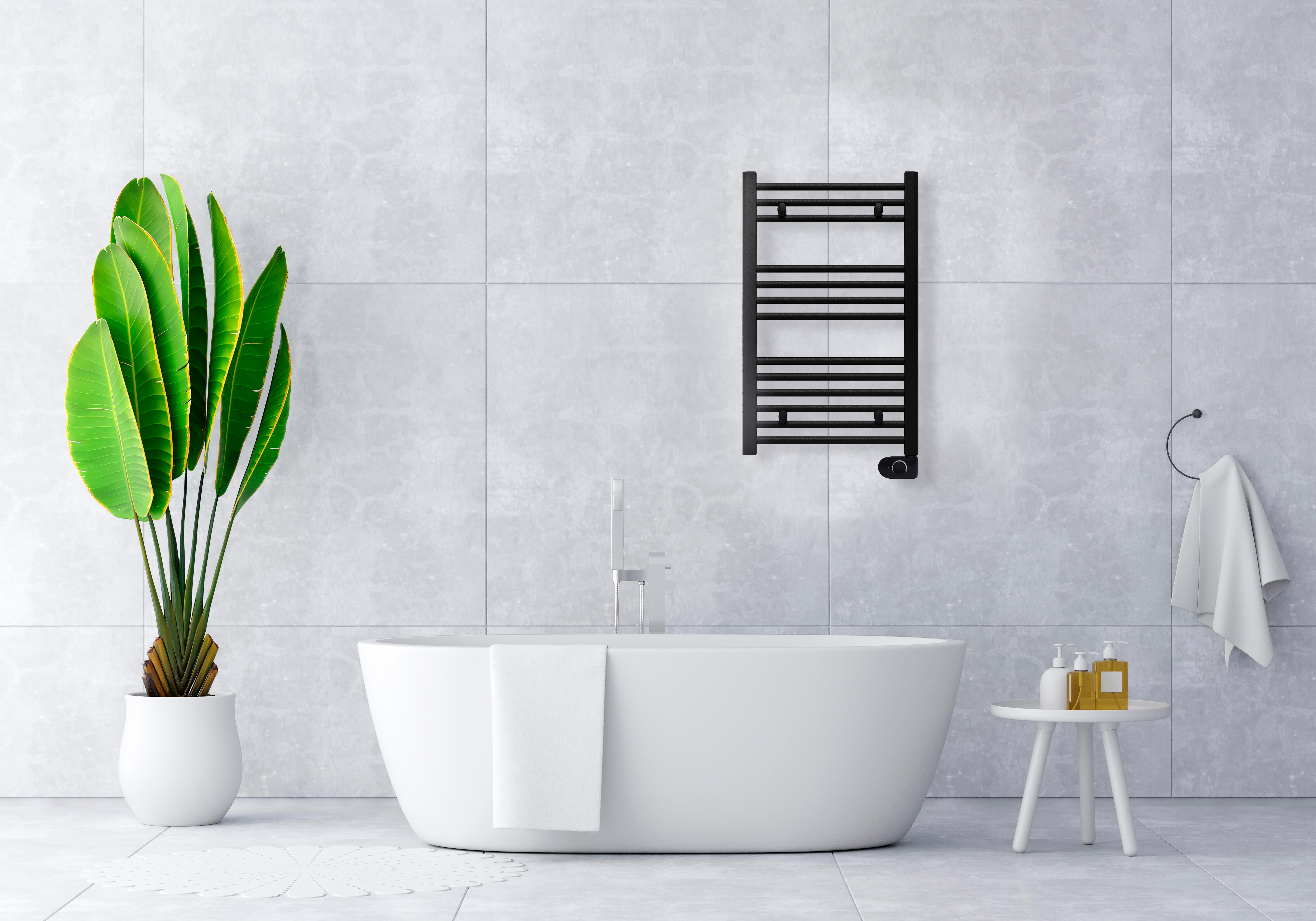 TOALLERO ELECTRICO 400W NEGRO MATE - 3