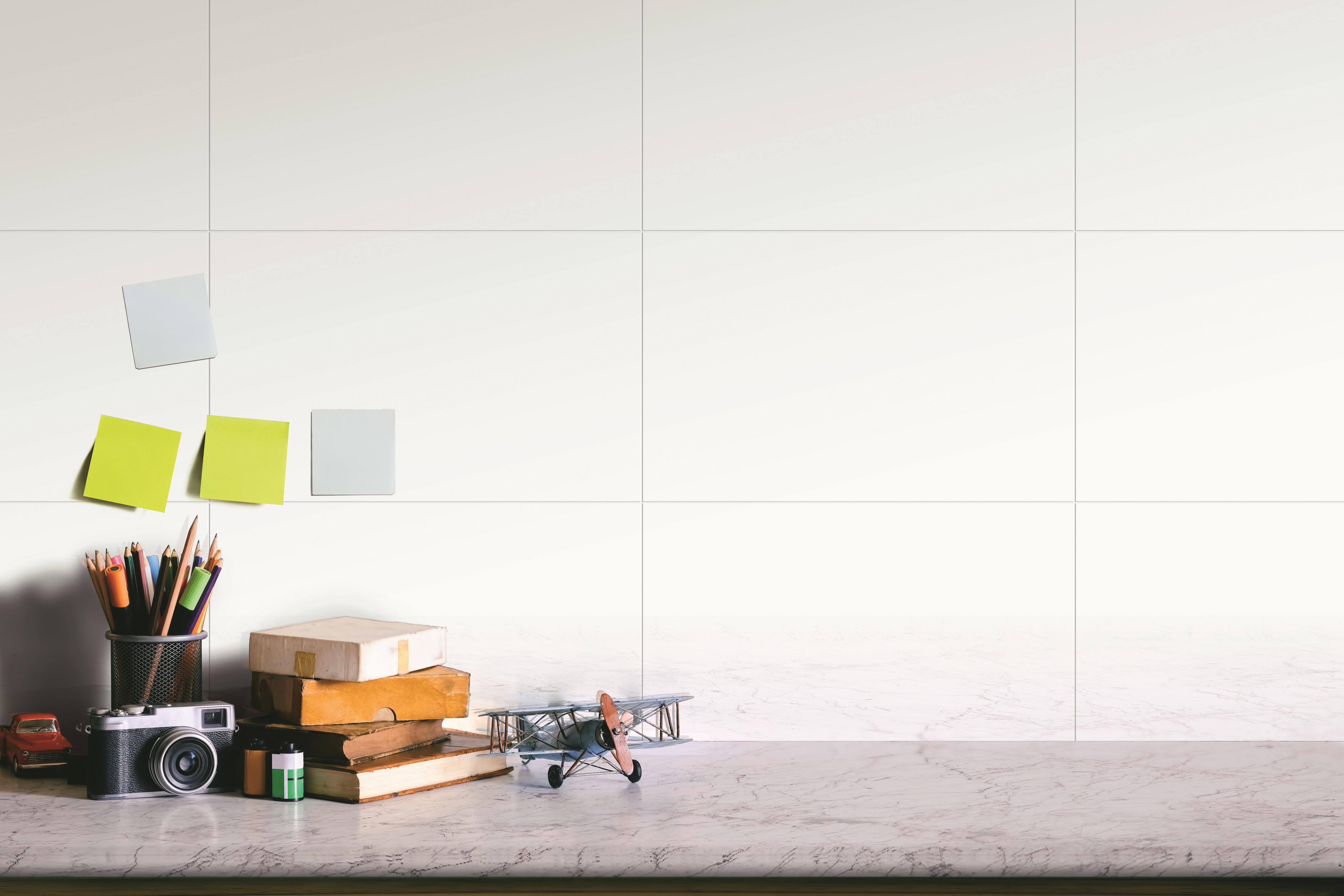 AZULEJO PASTA ROJA 25X40CM BLANCO BRILLO - 4