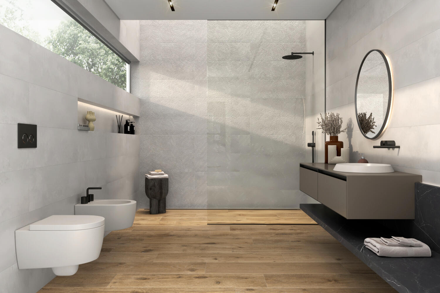 AZULEJO PASTA BLANCA 30X90CM GALAXY CONCEPT BLANCO - 2