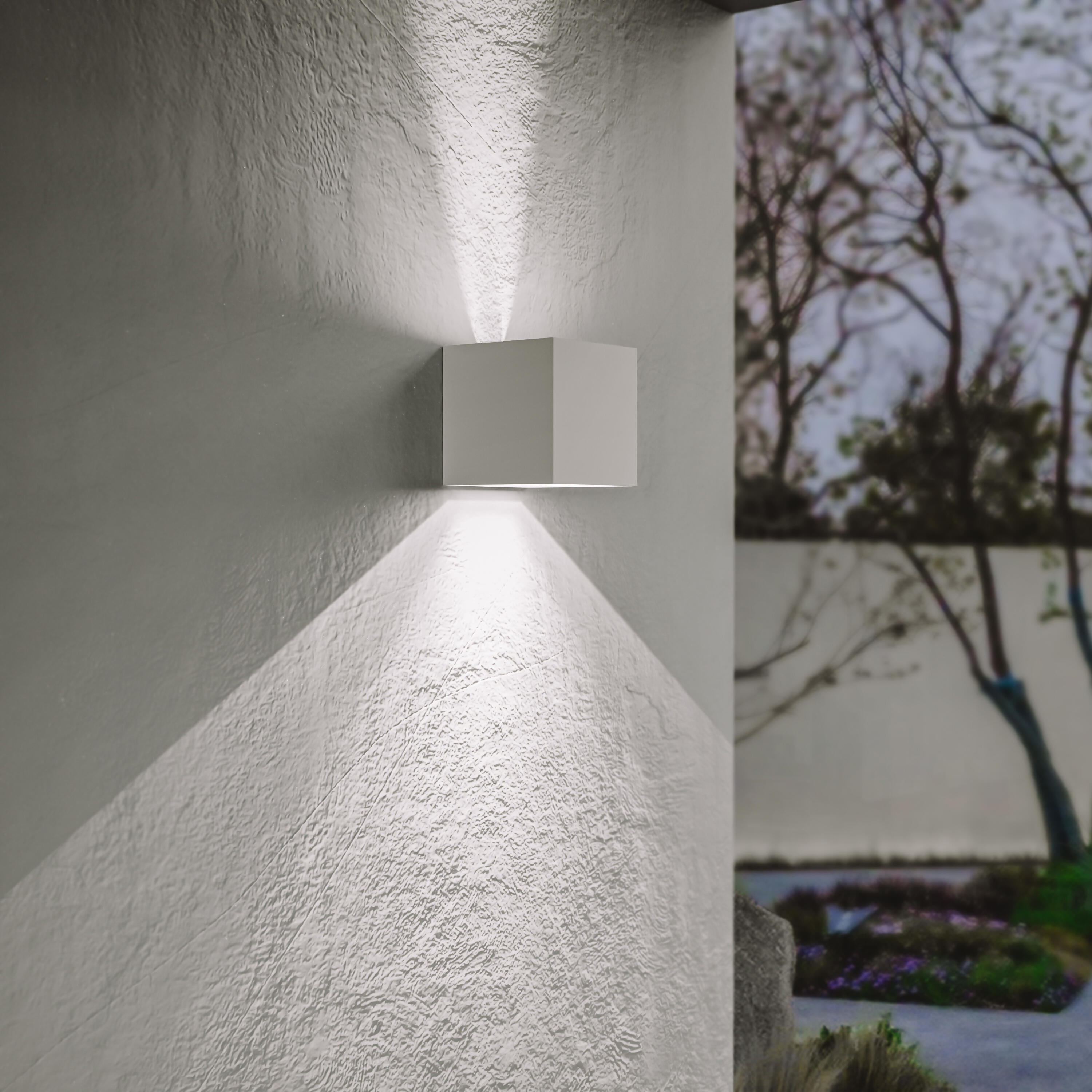 APLIQUE DE PARED LED EXTERIOR DE SUPERFICIE 7.1W BLANCO IP44 AXIS - 3