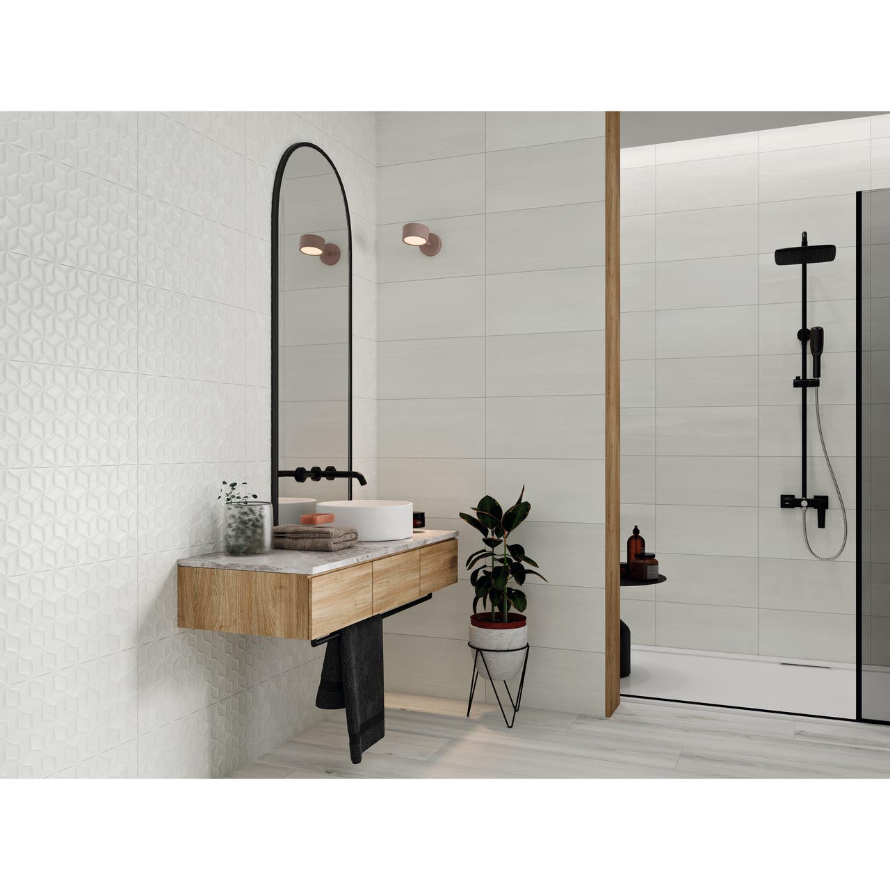 Diapositive Baños pequeños con sensación de amplitud