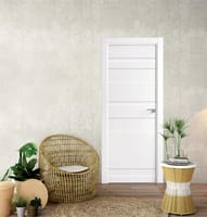 PUERTA INTERIOR EN BLOCK LACADA BLANCA ALMA 62,5 CM DERECHA - 2