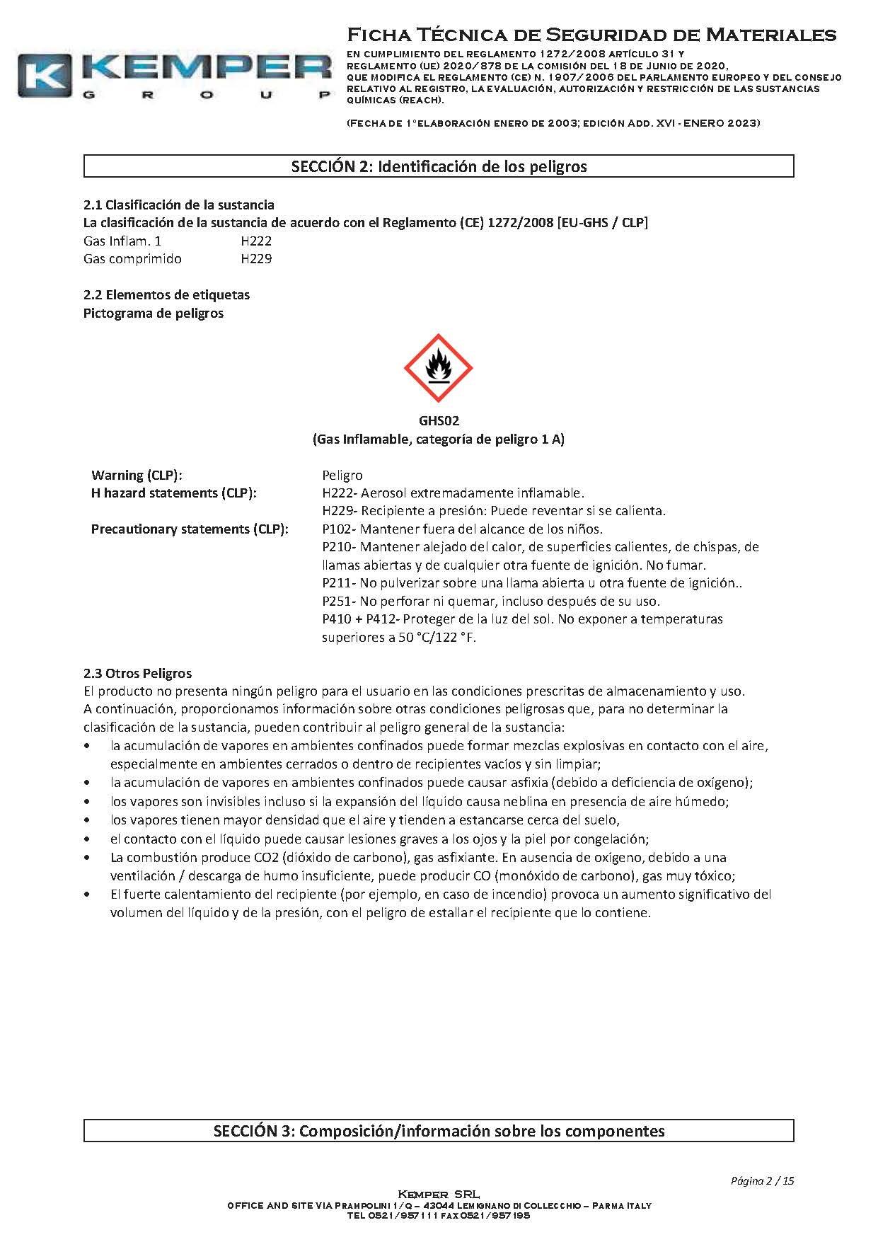 Cartucho de gas propano KEMPER 90 gr - 3
