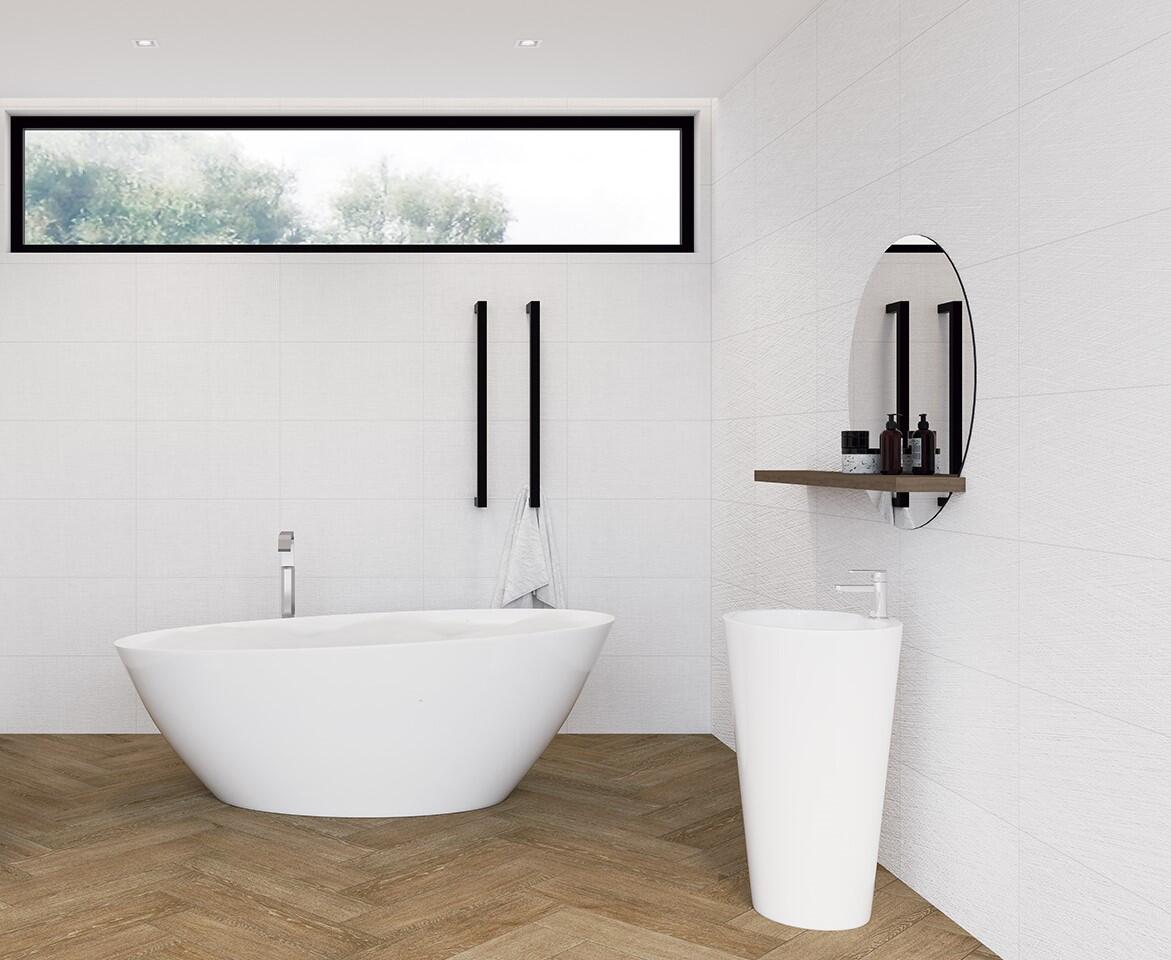 AZULEJO PASTA BLANCA 30X60CM ESENCIA BLANCO - 2