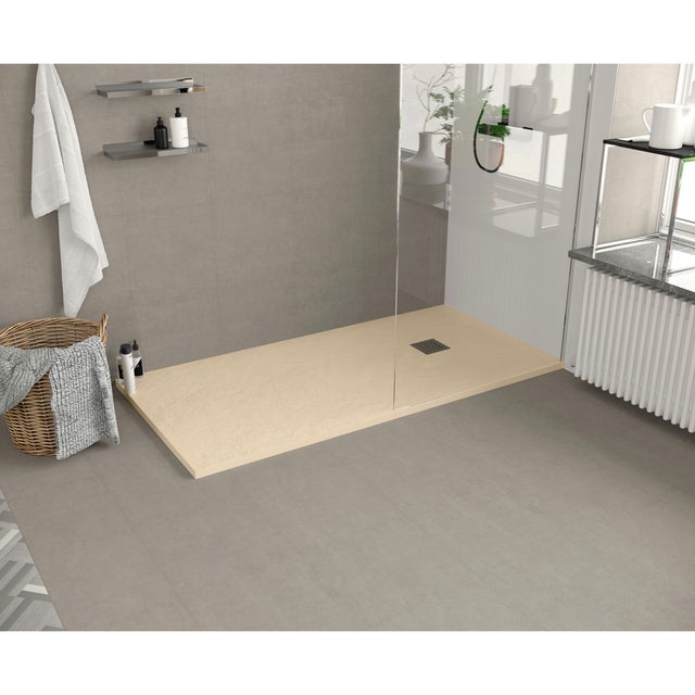 PLATO DE DUCHA DE RESINA PIZARRA NATURAL BEIGE 70X180CM