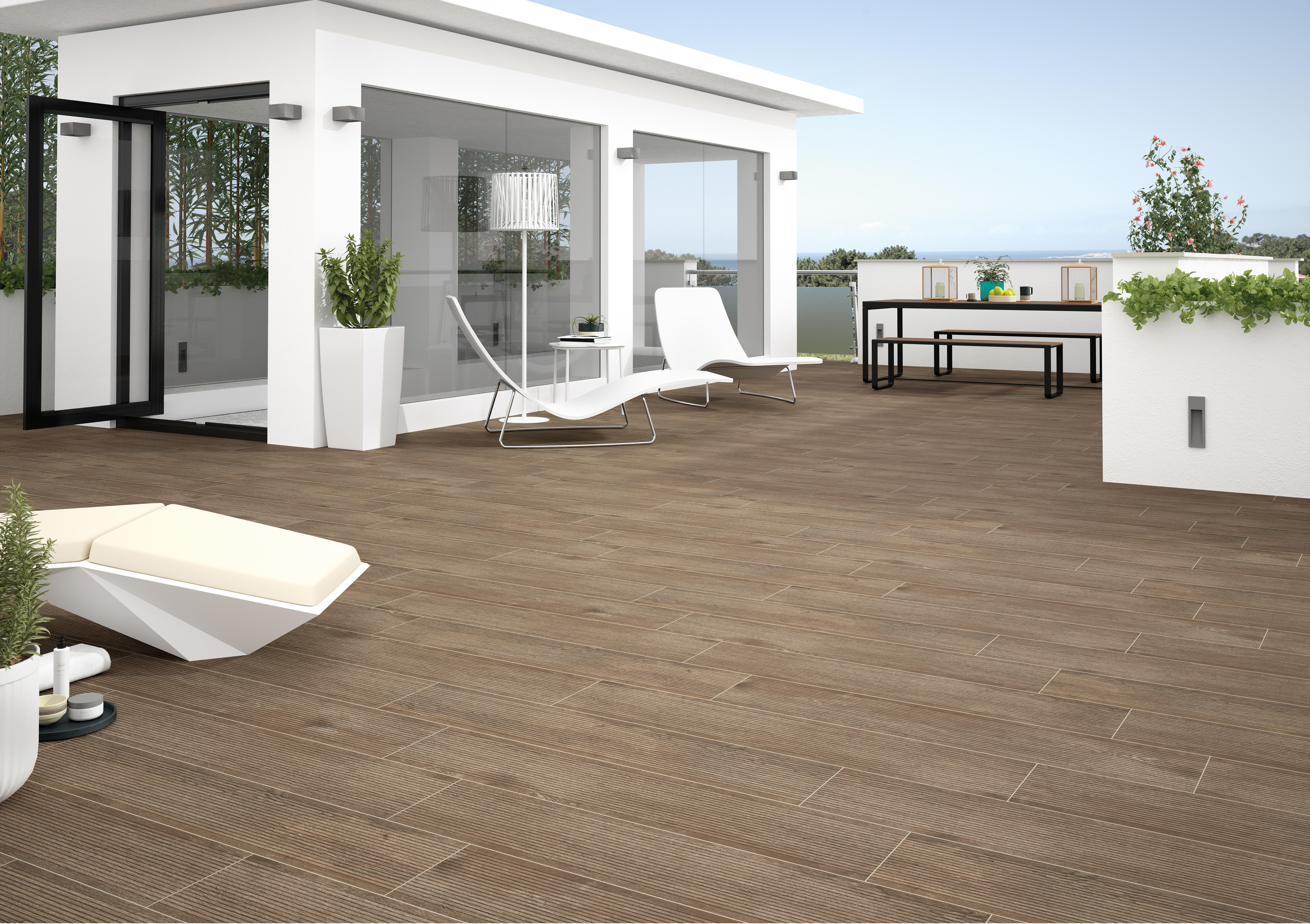 PAVIMENTO PORCELANICO 23.3 X 120 CM. FICUS CENIZA - 2