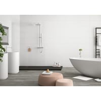 AZULEJO PASTA ROJA 25X50CM OLGA BLANCO MATE - 4