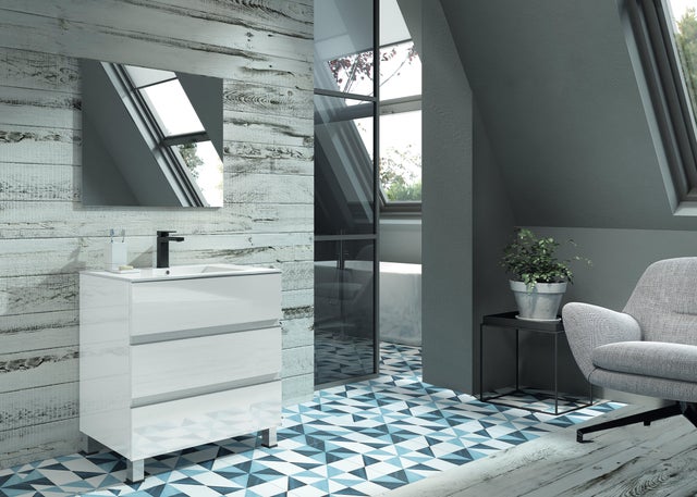 MUEBLE DE BAÑO LIMA BLANCO 60X39CM 3 CAJONES