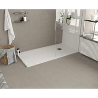 PLATO DE DUCHA RECTANGULAR BLANCO 80X100X3CM - 1