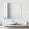 ESPEJO DE BAÑO CON LUZ LED RETRO 80X80CM - 1