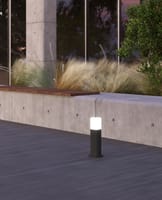 BALIZA DE EXTERIOR JARDIN NEGRO 28W VESPERA 30CM - 3